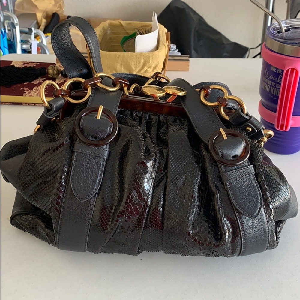 Marc Jacobs Black Snakeskin Purse